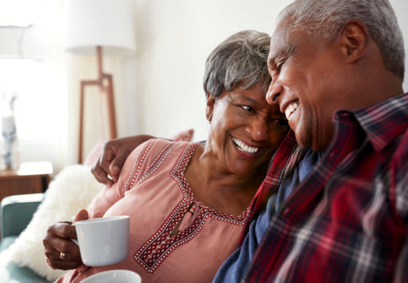 elder couple sitting